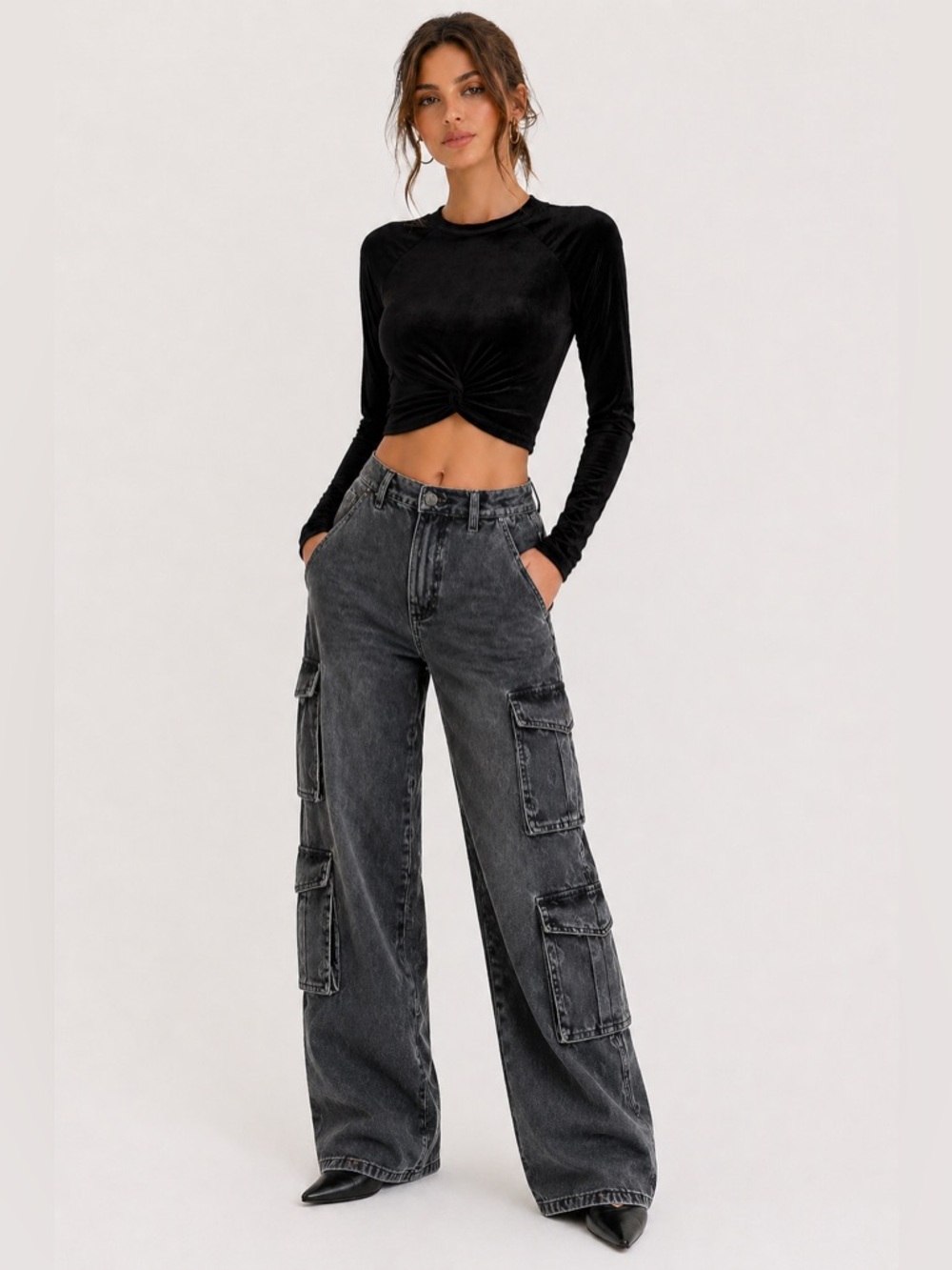 NWOT Velvet cropped top size XS
